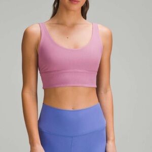 Lululemon Pink Align Ribbed Bra *Light Support A/B Cup Sport Bra Sz 12